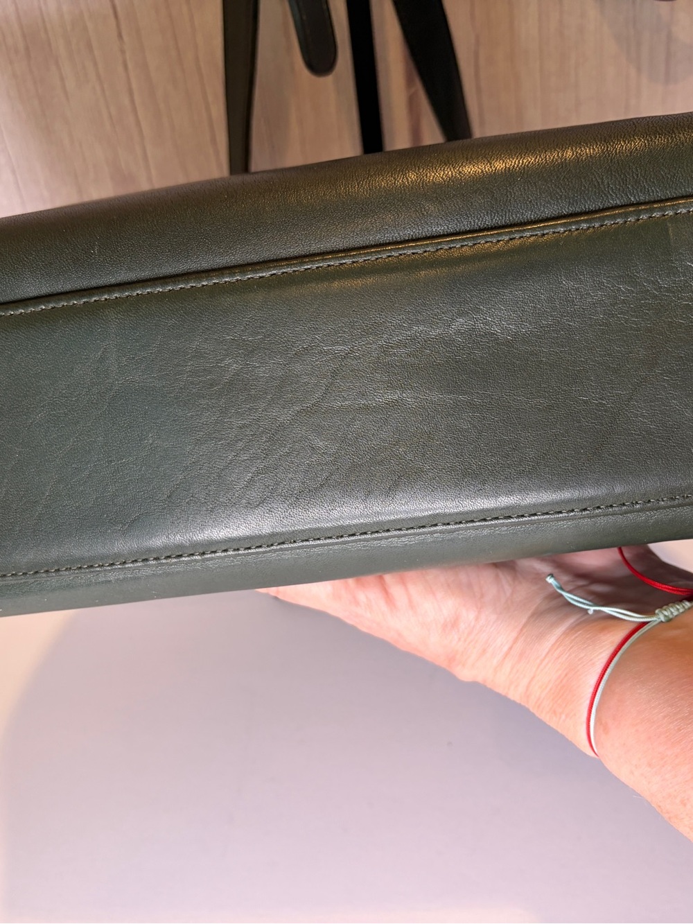 Vintage Coach Logan bag, in green #9907 - Picture 10 of 15